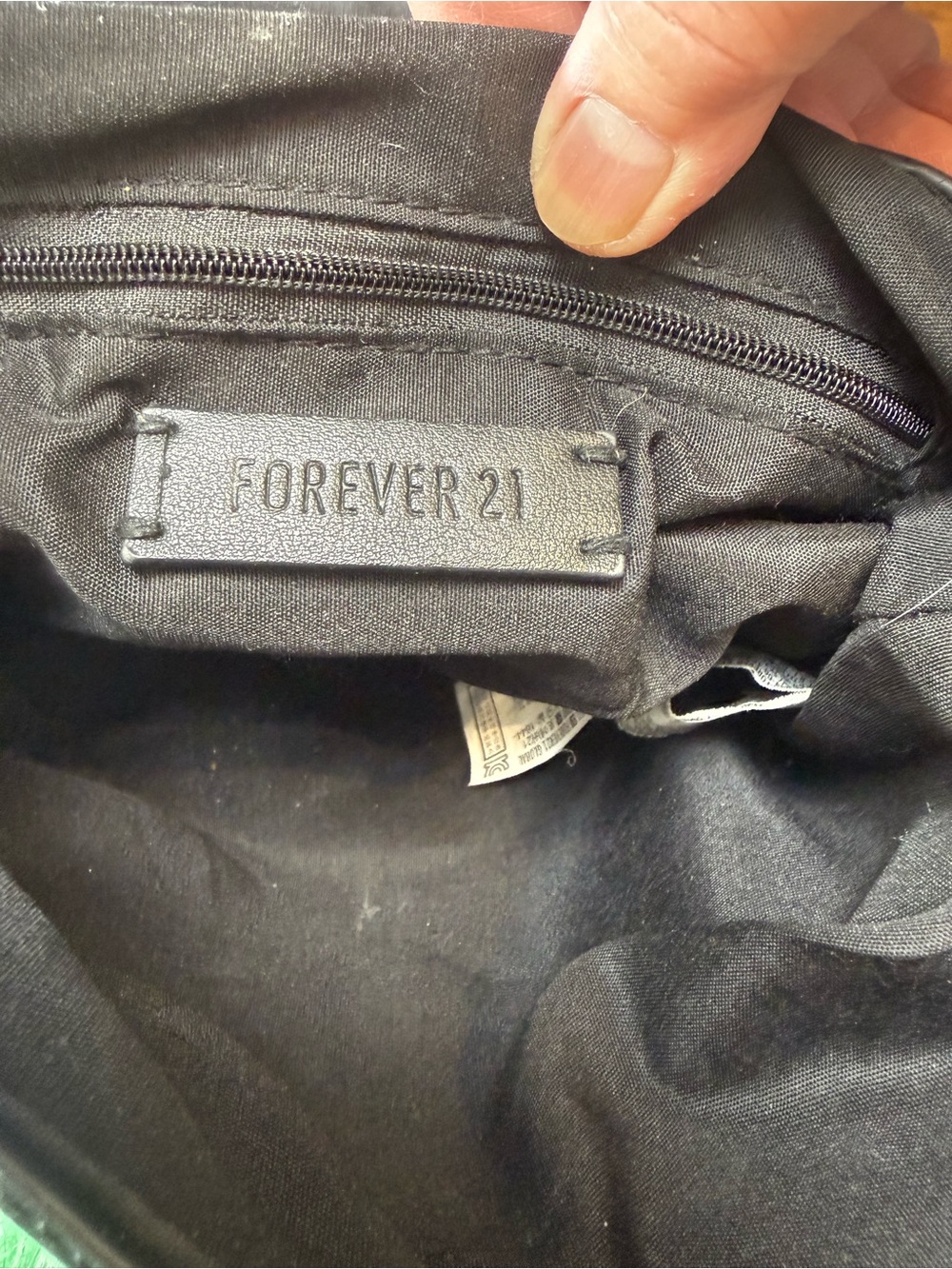Forever 21 Black Top Handle Crossbody Satchel Bag Gold Hardware - Picture 3 of 9